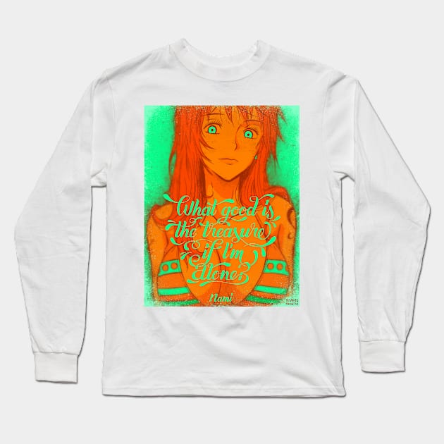 Treasure Hunter - quote Long Sleeve T-Shirt by svenpham